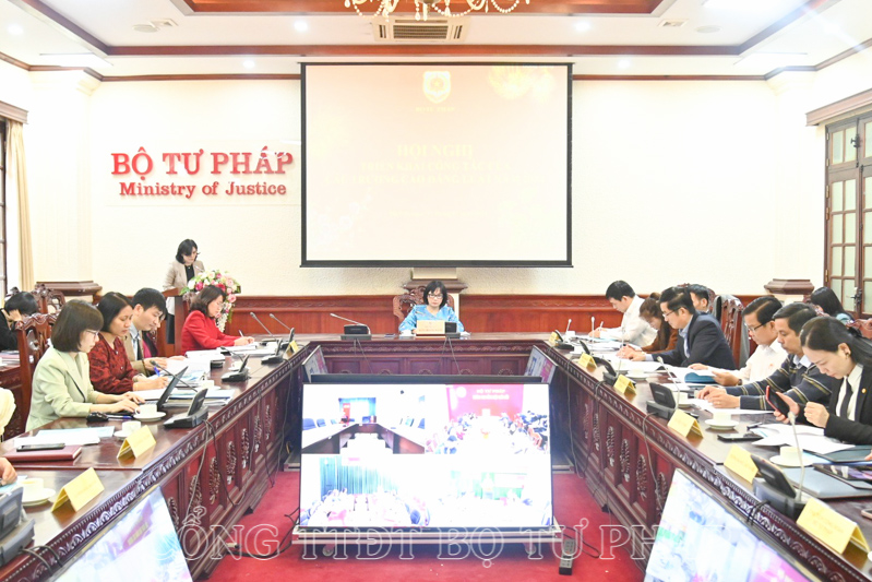Bộ Tư pháp đã tổ chức Hội nghị triển khai công tác của các Trường Cao đẳng Luật năm 2024.